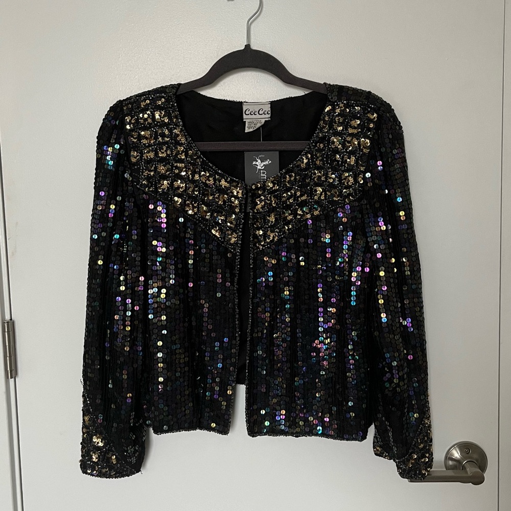 Vintage Sequin Party Blazer